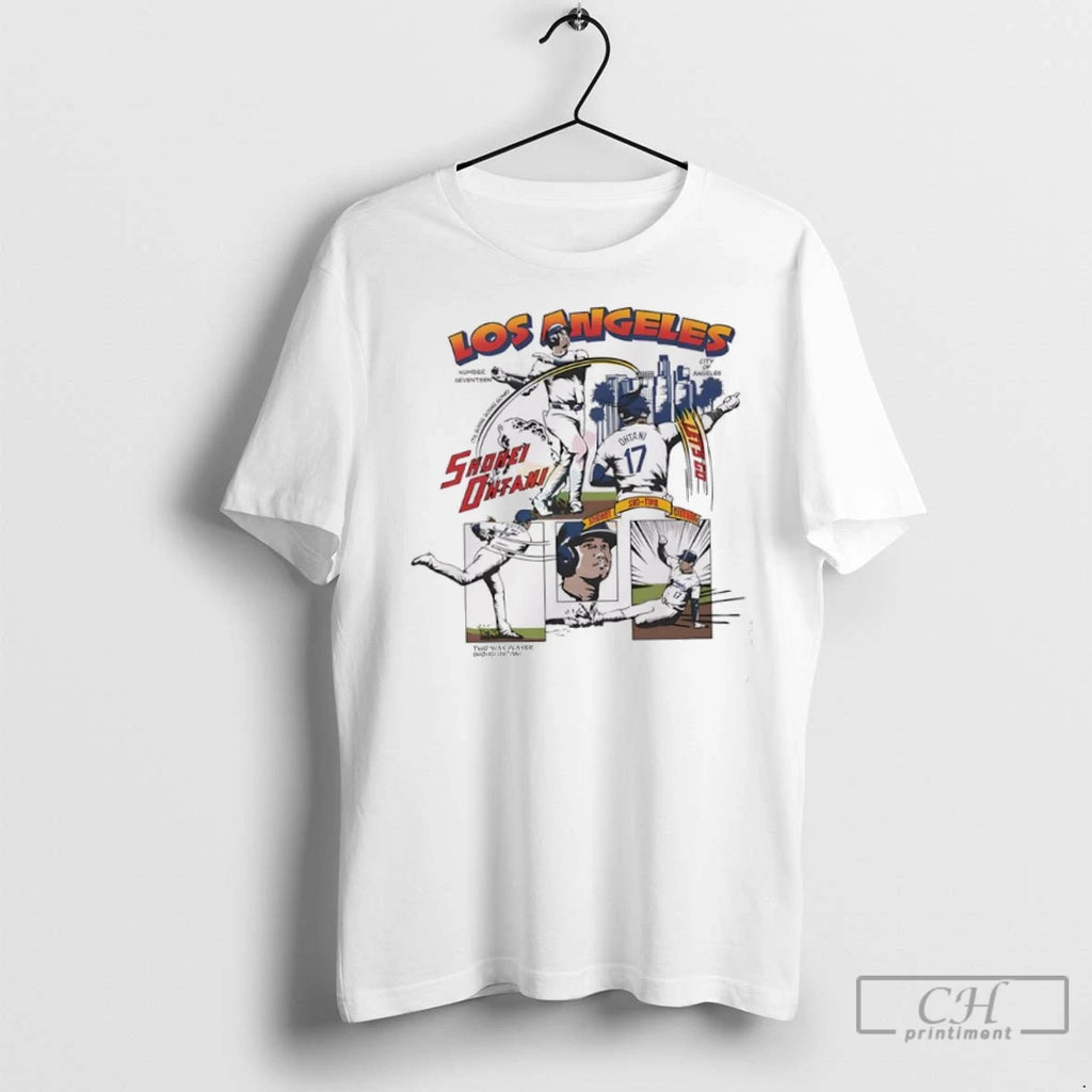 Shohei Ohtani Los Angeles D Comic Graphic