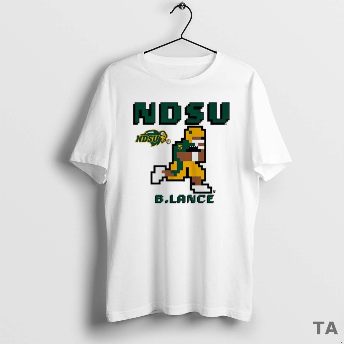 Top Bryce Lance Pixel North Dakota State Bison Football Logo T Shirt Sweater