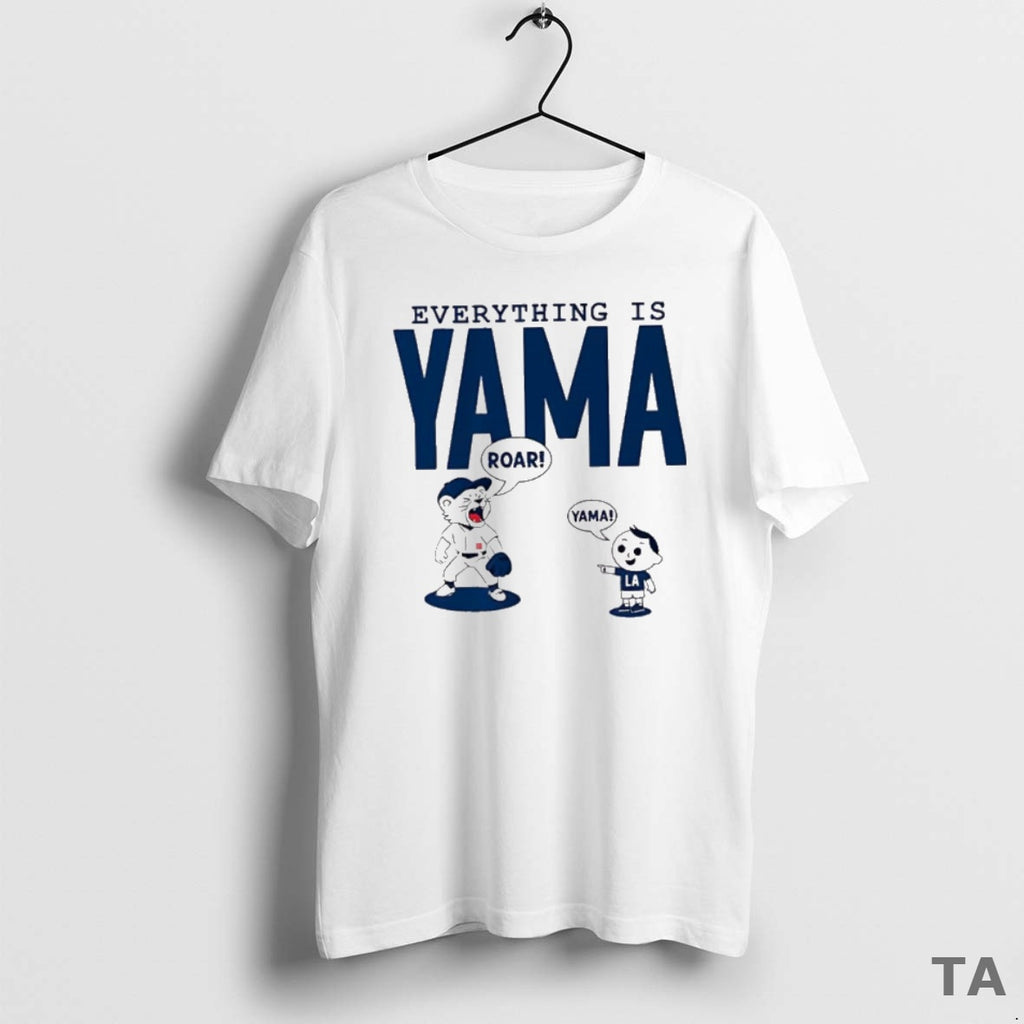 Top Everything Is Yama Yoshinobu Yamamoto Cartoon T Shirt Sweater