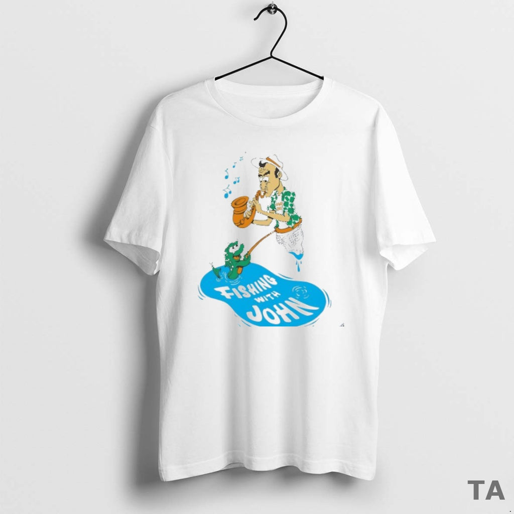 Top Fishing With John Trumpet T Shirt Sweater