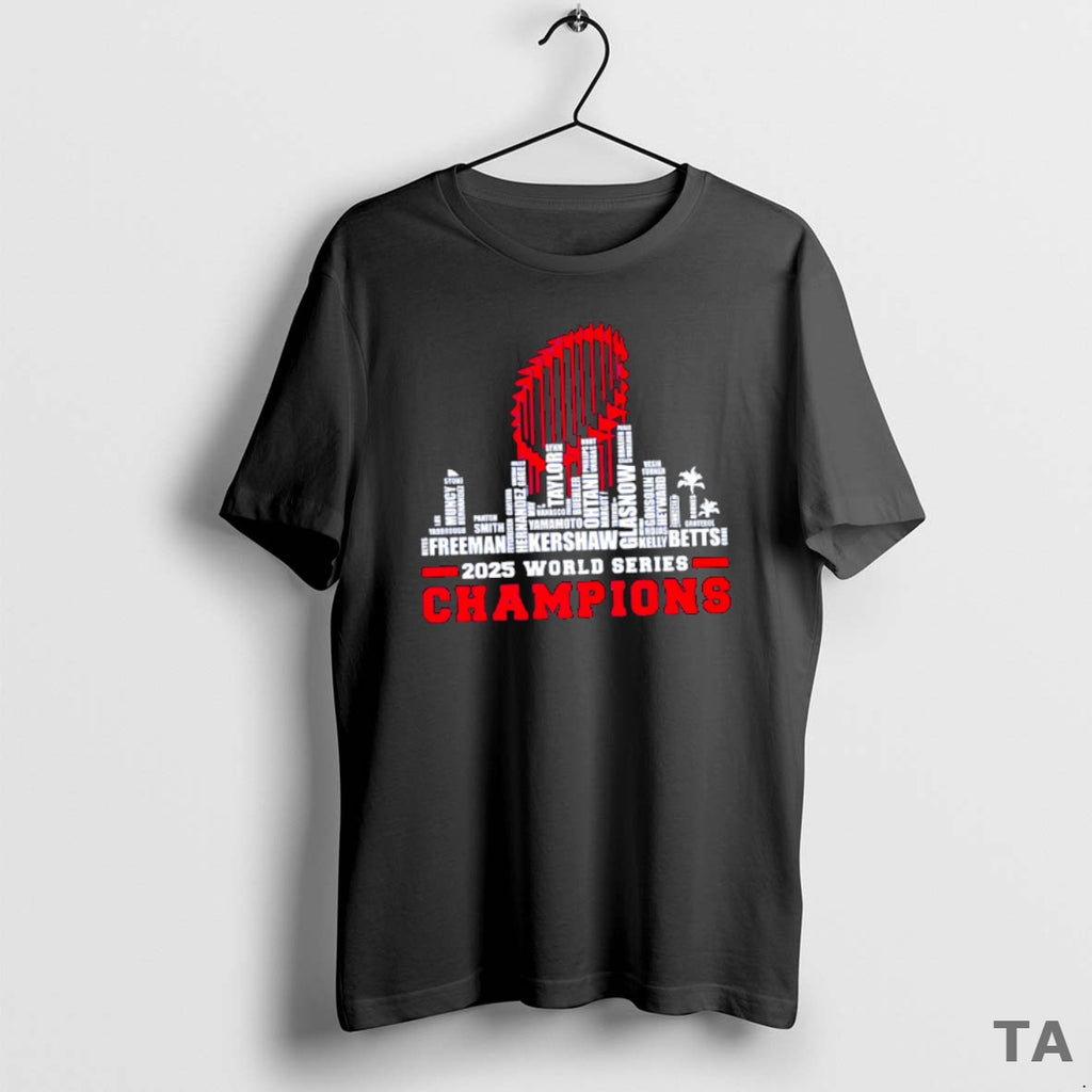 Top Funny Dodgers 2025 World Series Champions All Team Player T Shirt Sweater