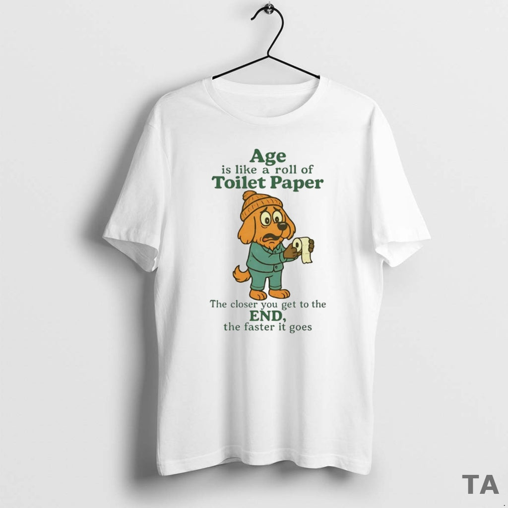 Top Golden Retriever Age Is Like A Roll Of Toilet Paper T Shirt Sweater