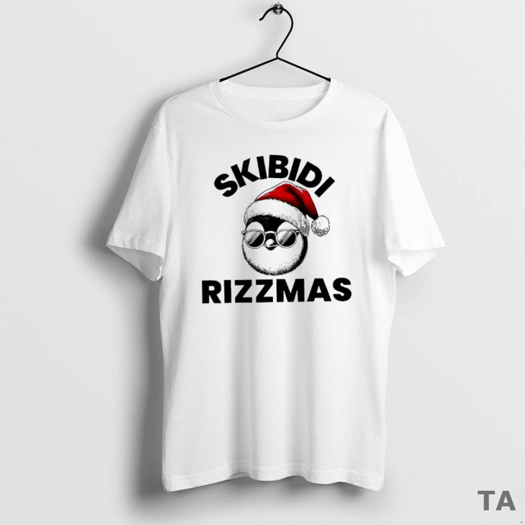 Top Skibidi Rizzmas Funny Christmas Penguin T Shirt Sweater