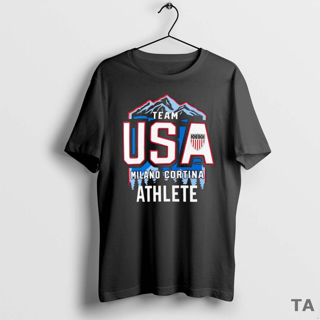 Top Team Usa Milano Cortina Athlete 2026 Winter Olympics T Shirt Sweater