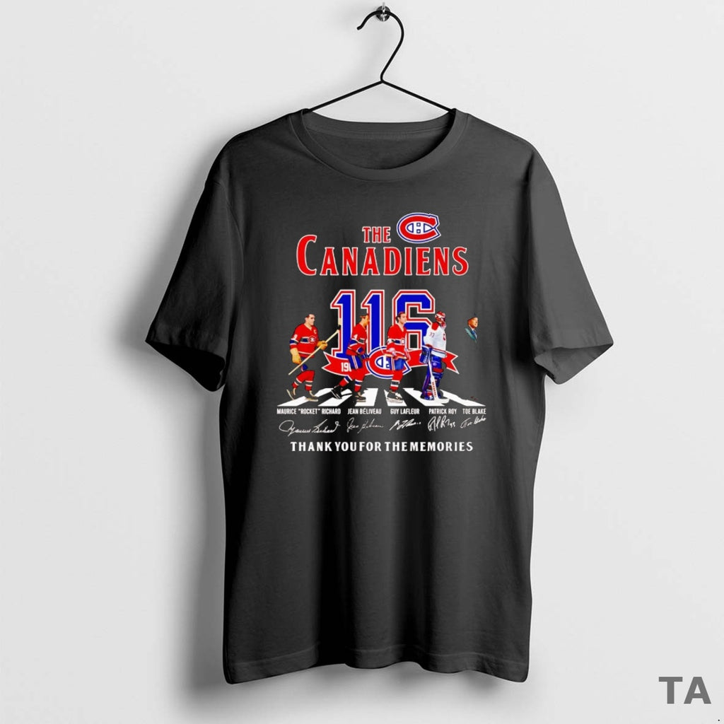 Top The Montreal Canadiens 116th Anniversary Team Players Abbey Road T Shirt Sweater