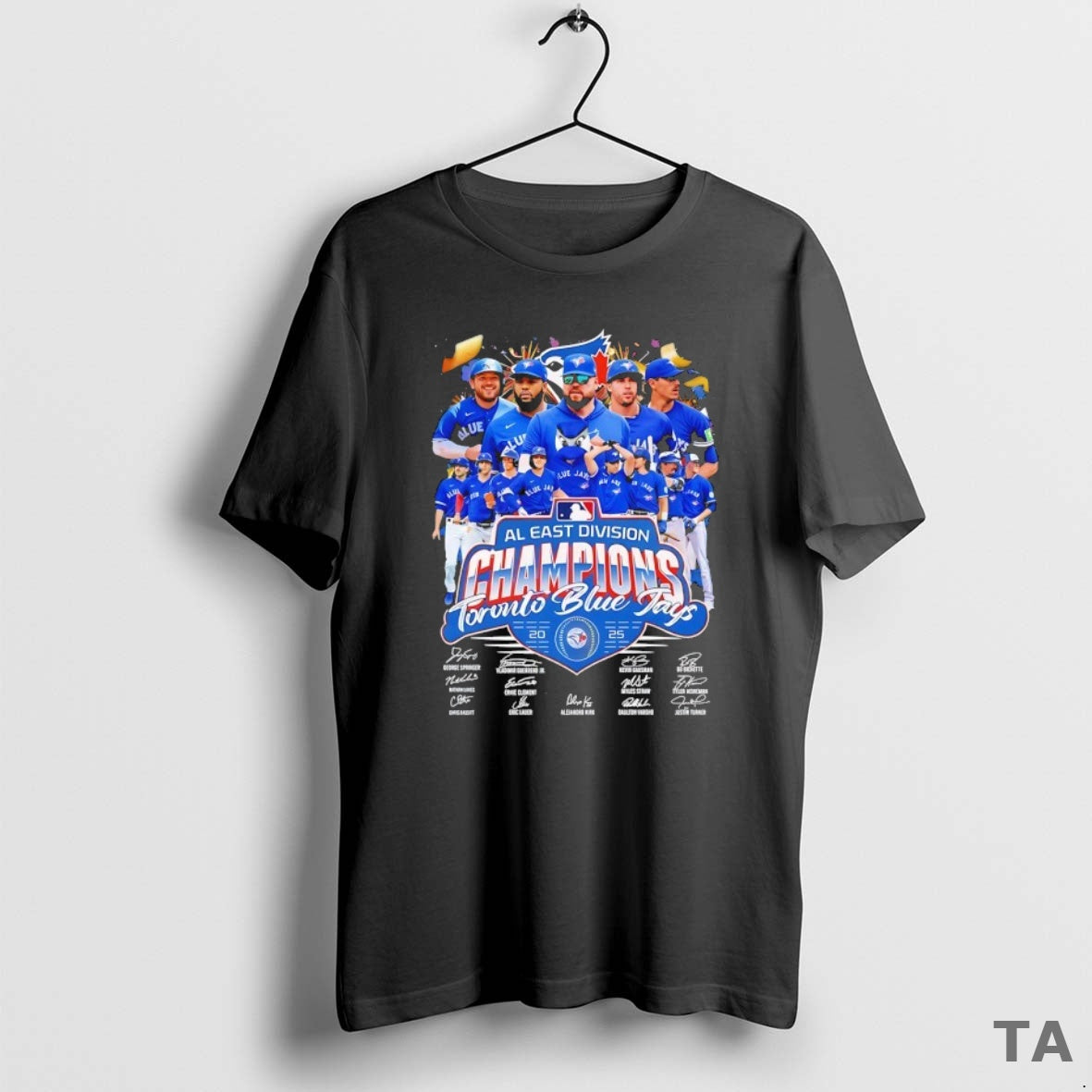 Top Toronto Blue Jays 2025 Al East Division Champions Signature T Shirt Sweater