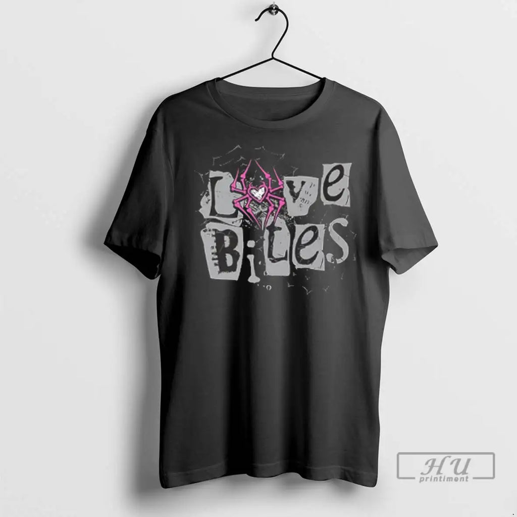 Trending Aj Lee Love Bites Spider 2 Sided T Shirt