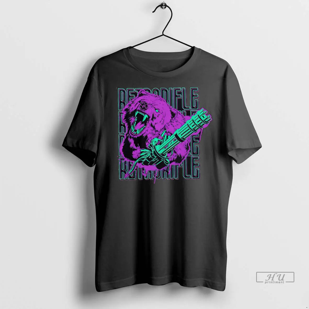 Trending Bear Arms Gun Repeat Retro Rifle T Shirt