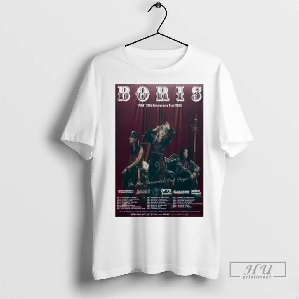 Trending Boris Pink 20th Anniversary Tour 2025 New T Shirt