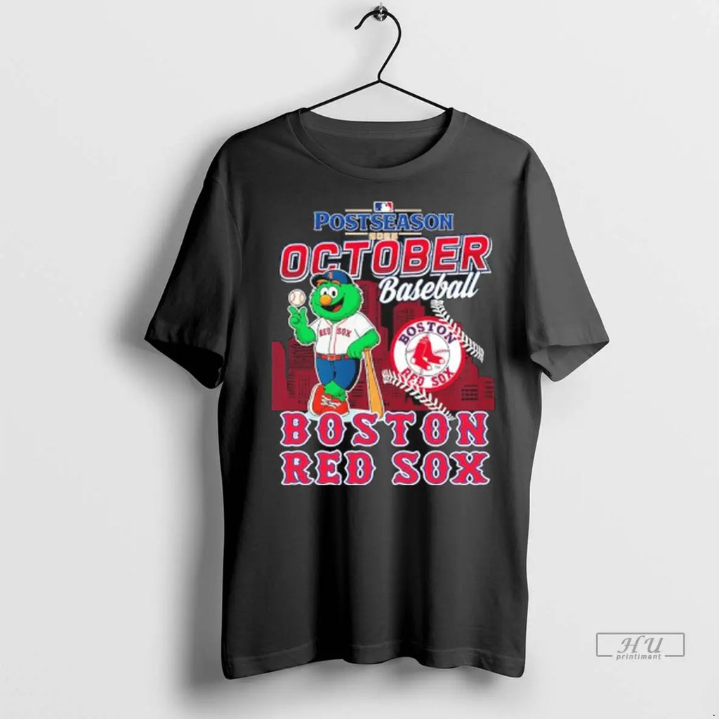 Trending Boston Red Sox Mascot 2025 October Baseball T Shirt