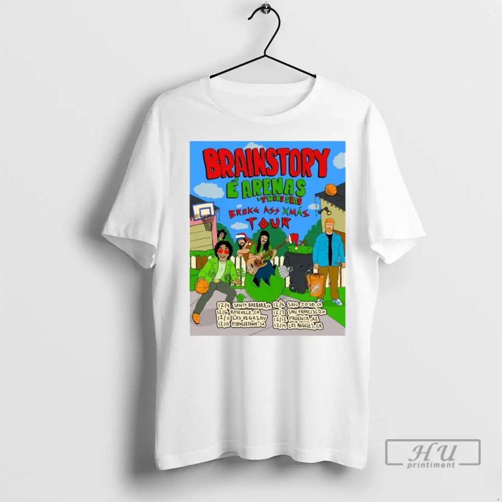 Trending Brainstory And Twin Seas Broke Ass Xmas December 2025 T Shirt