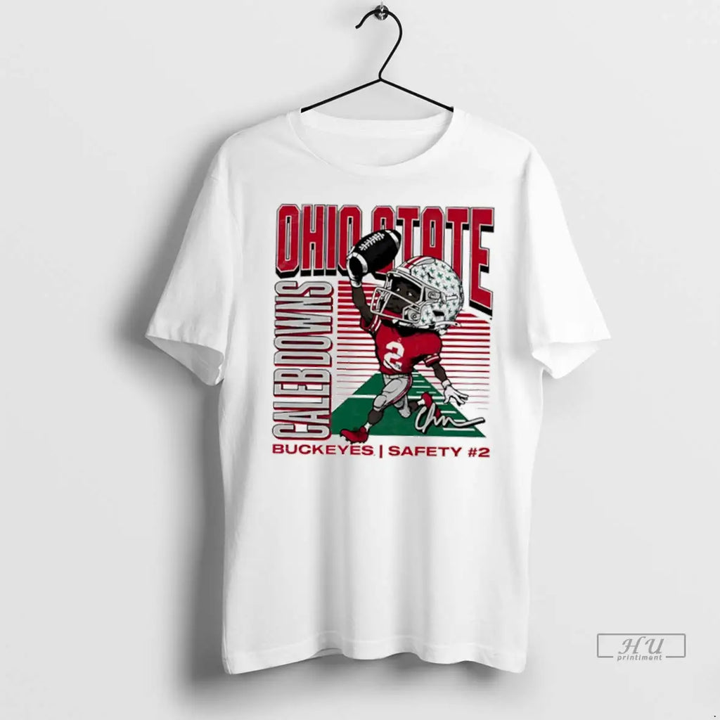 Trending Caleb Downs Ohio State Caricature Cartoon T Shirt