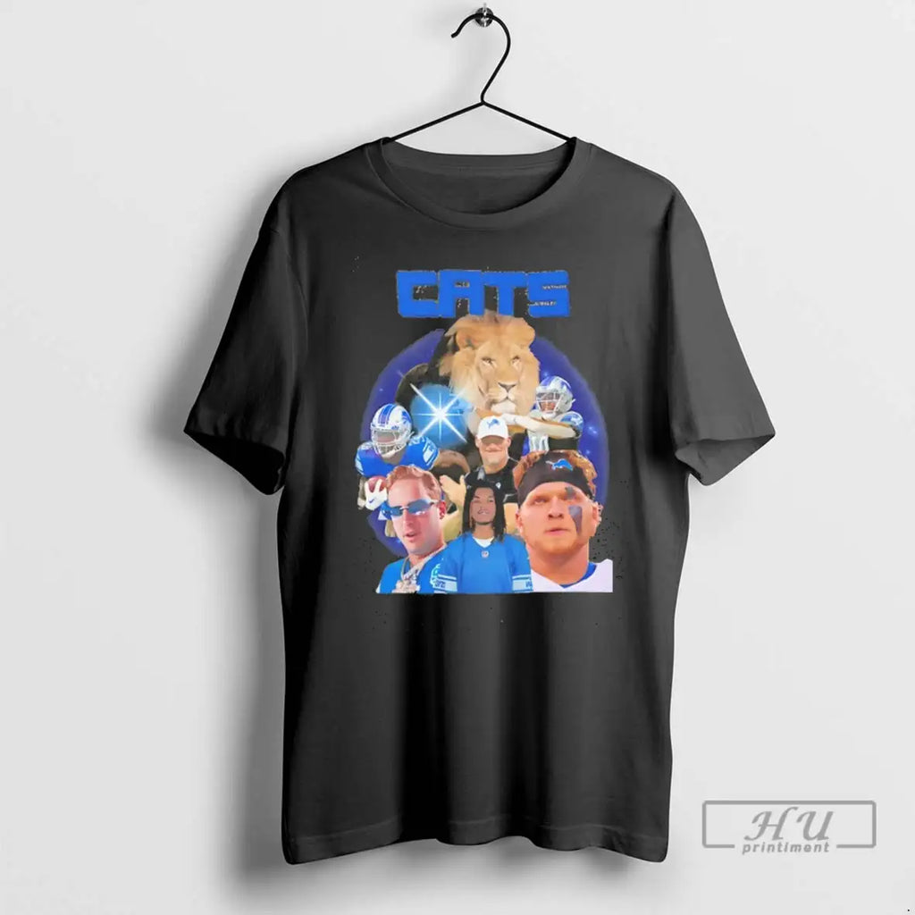 Trending Cats Detroit Lions Graphic Tee T Shirt
