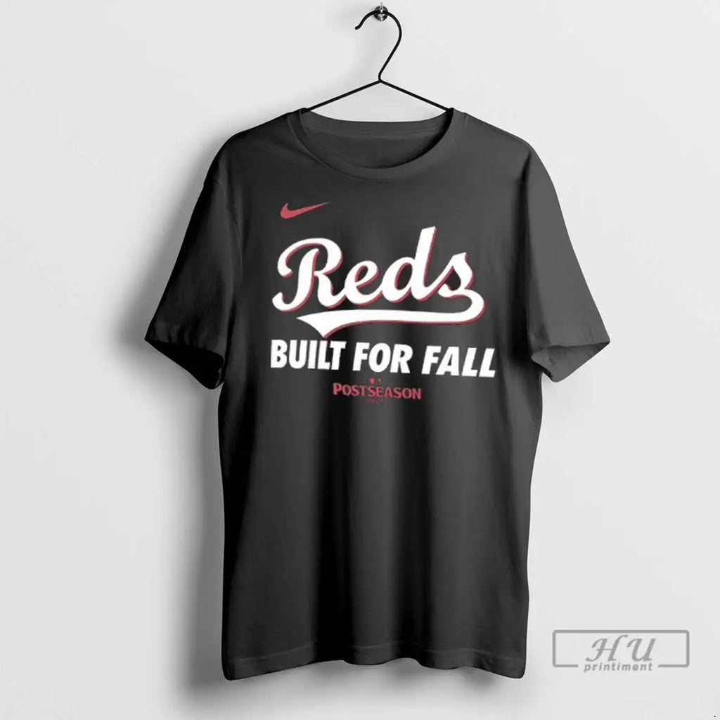 Trending Cincinnati Reds Built For Fall 2025 Mlb Postseason 2 Sided T Shirt