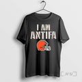 Trending Cleveland Browns I Am Antifa Against Fascism Premium T Shirt Sweater