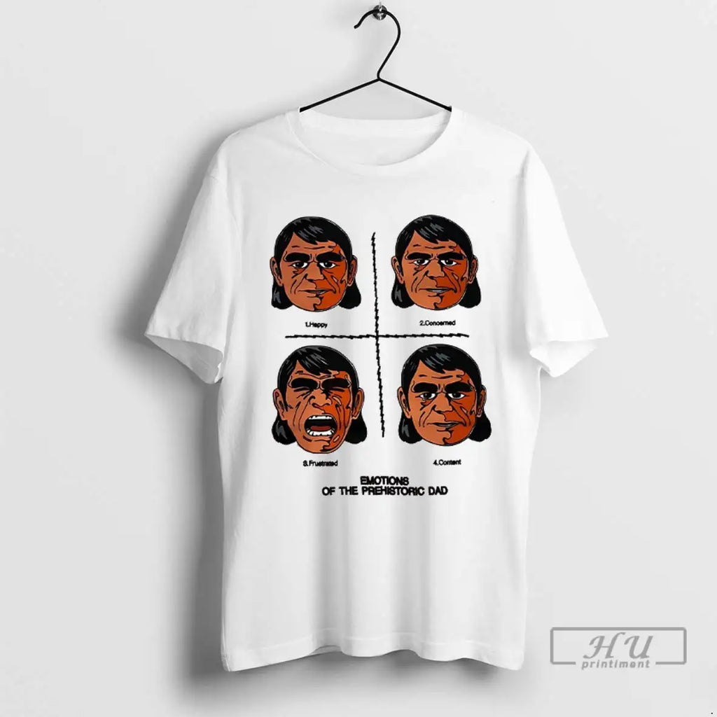 Trending Emotions Of The Prehistoric Dad T Shirt