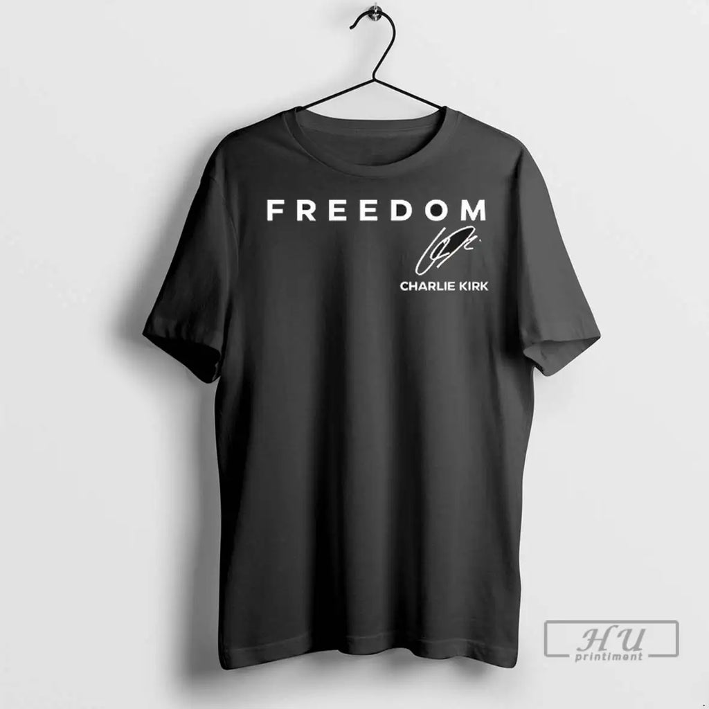 Trending Freedom Charlie Kirk Signature T Shirt