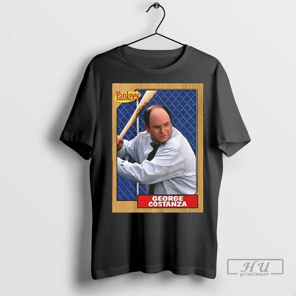 Trending George Costanza Yankees Baseball Card T Shirt