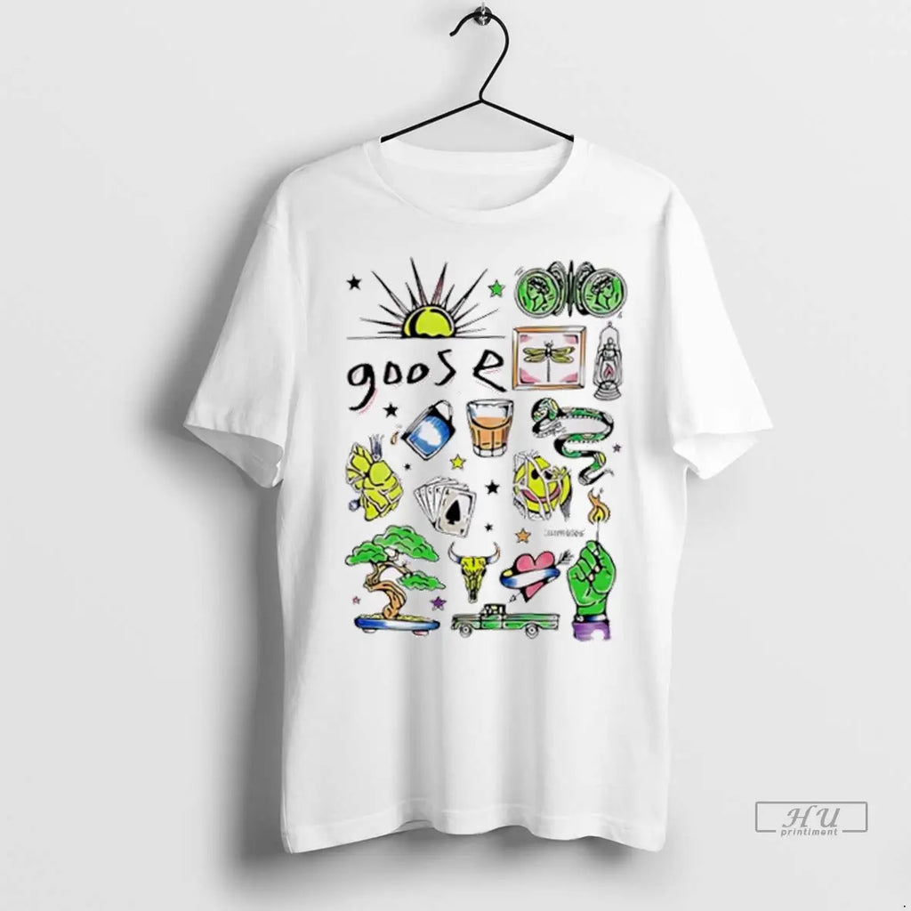 Trending Goose Hand Colored Highlighter T Shirt