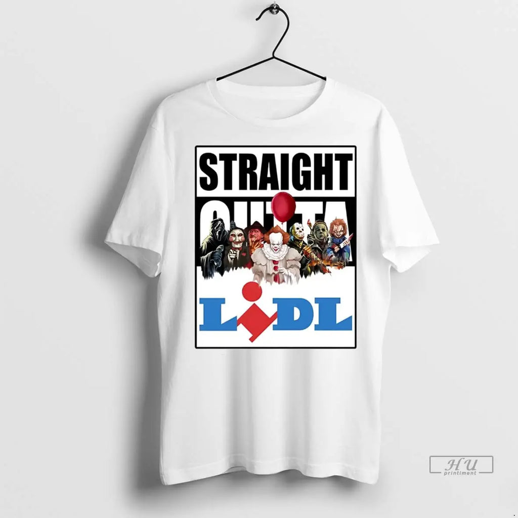 Trending Horror Halloween Straight Outta Lidl T Shirt