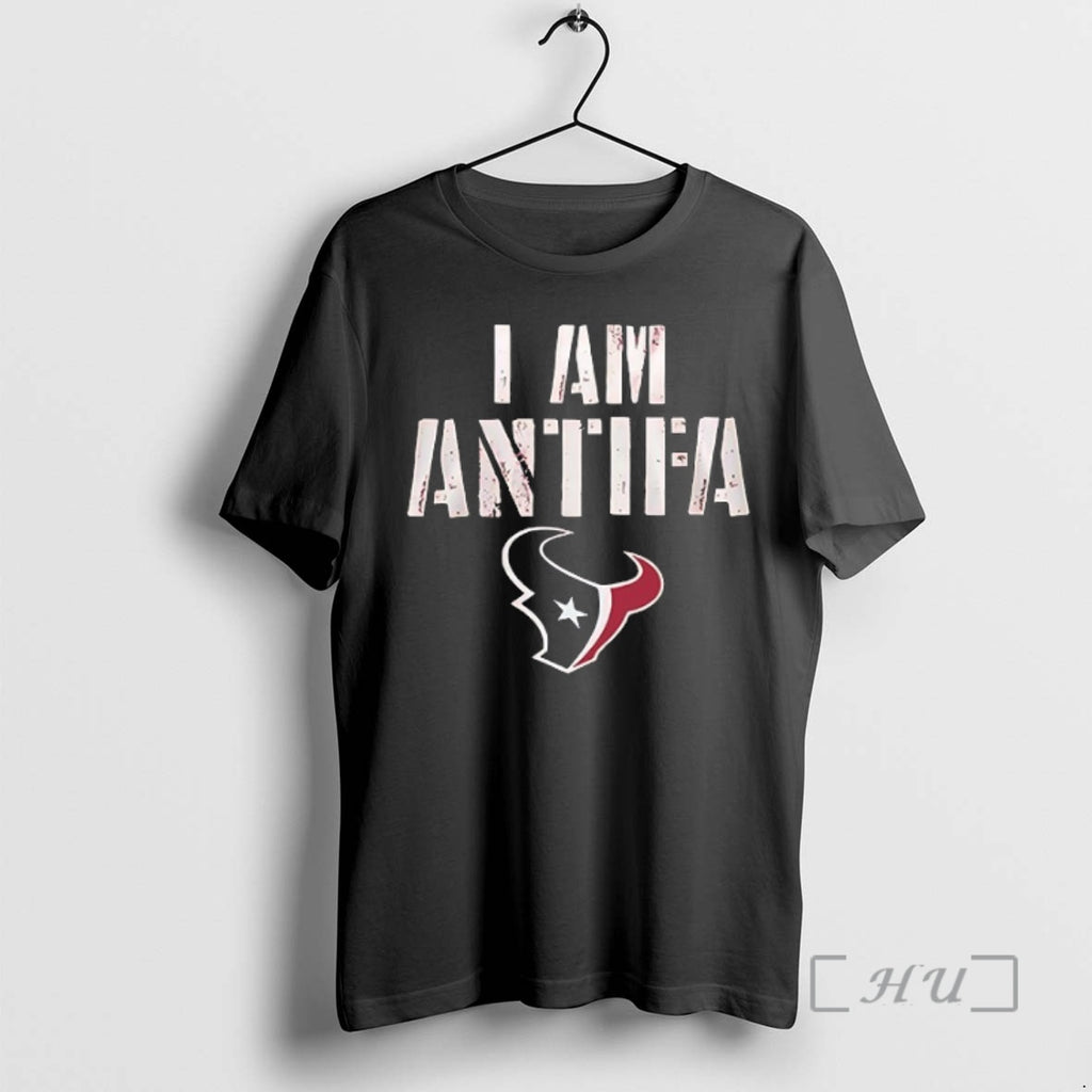 Trending Houston Texans I Am Antifa Against Fascism Premium T Shirt Sweater