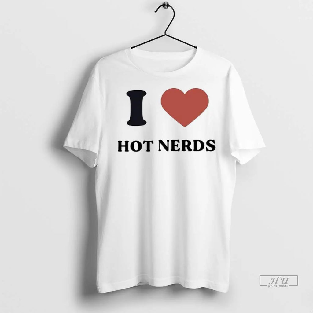 Trending I Love Hot Nerds Redheart Ladies T Shirt