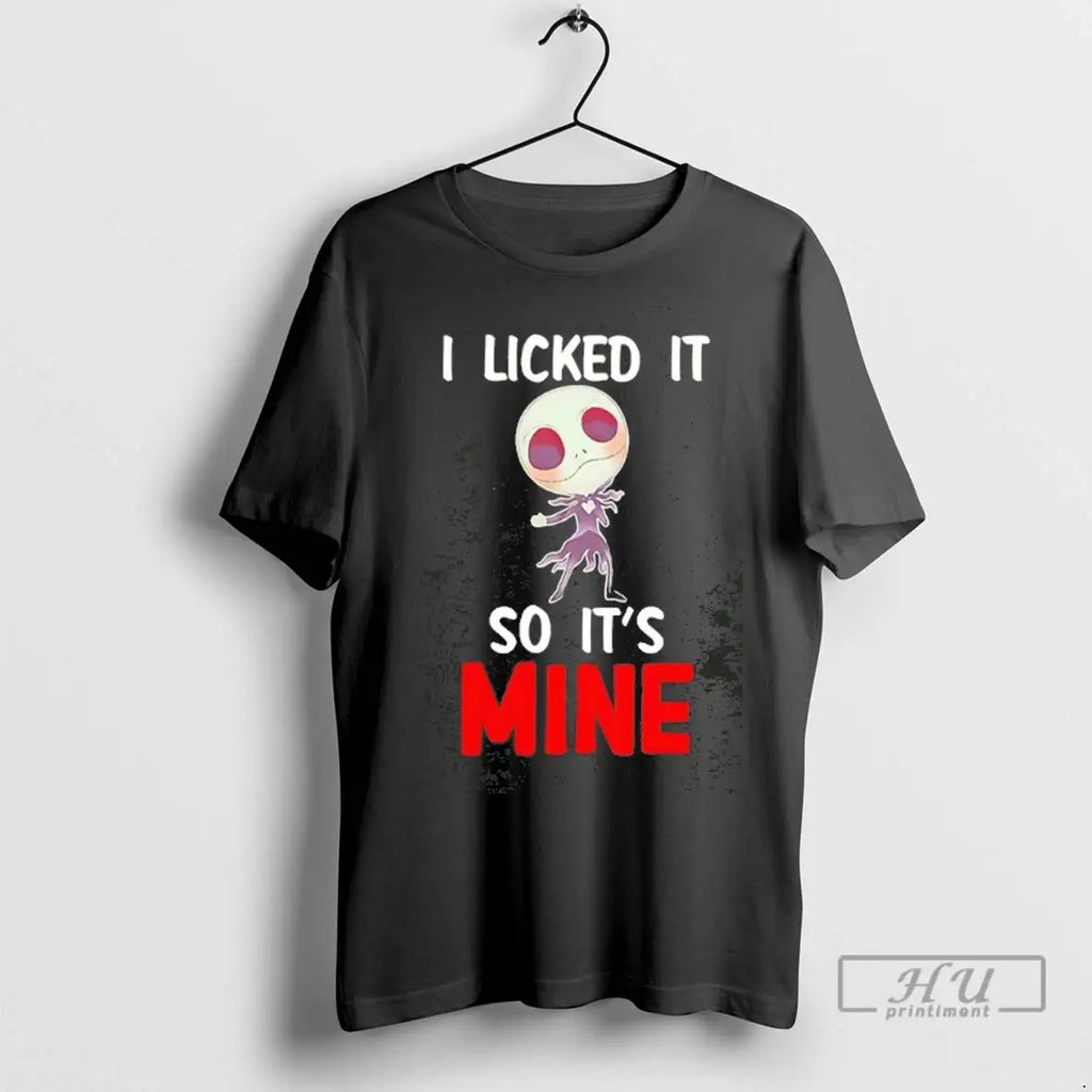 Trending Jack Skellington I Licked It So Its Mine Halloween Tee T Shirt