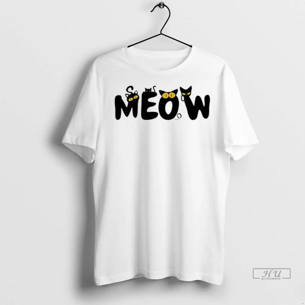 Trending Meow Funny Cat Lover Ladies T Shirt