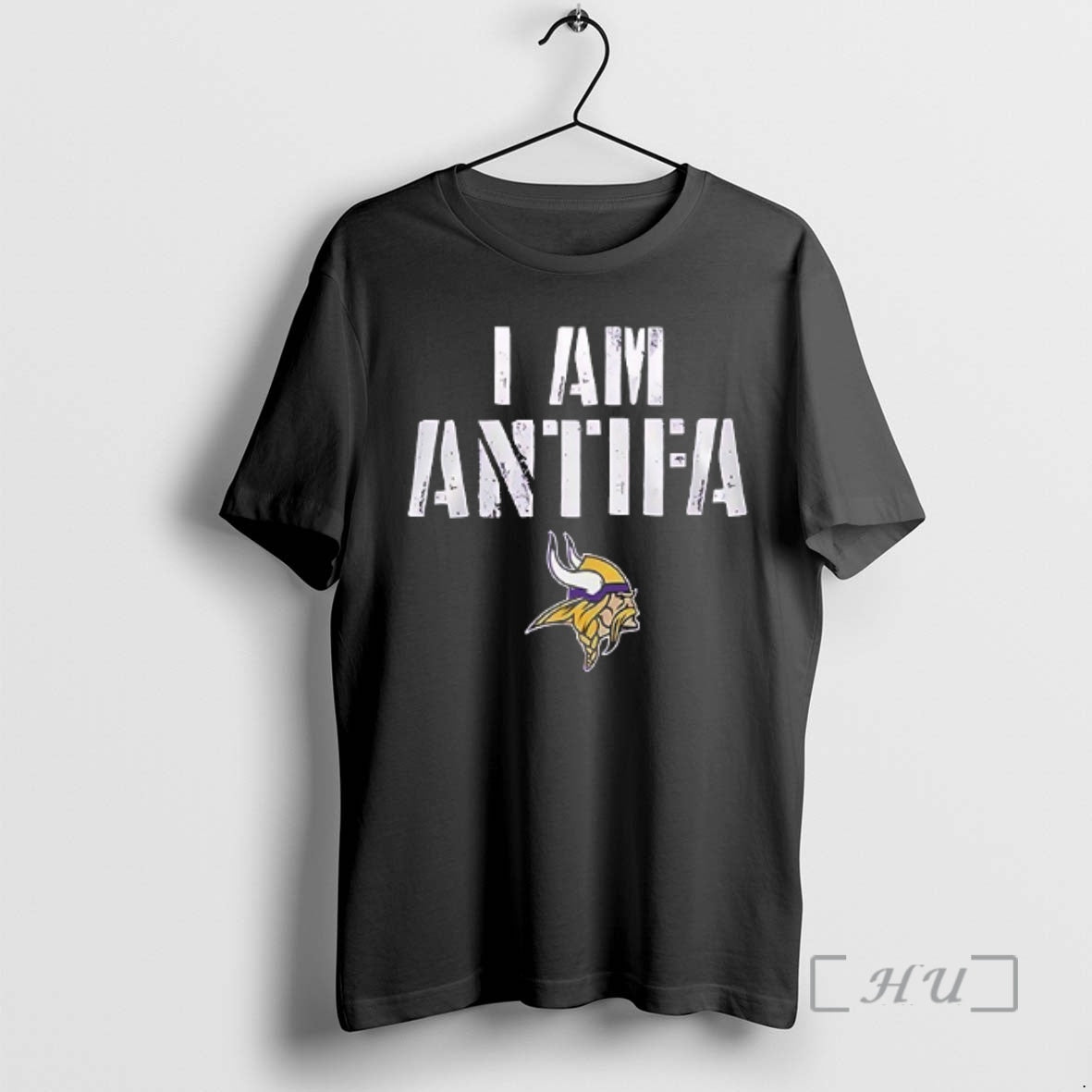 Trending Minnesota Vikings I Am Antifa Against Fascism Premium T Shirt Sweater