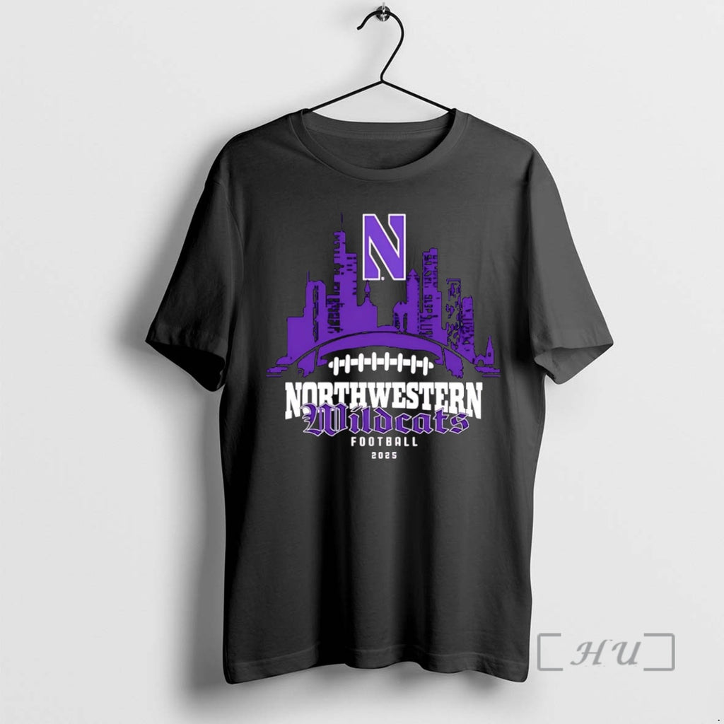 Trending Northwestern Wildcats Football 2025 Skyline Premium T Shirt Sweater