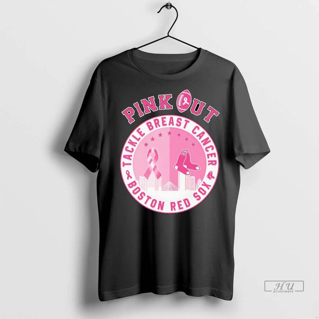 Trending Pink Out Tackle Breast Cancer Boston Red Sox T Shirt