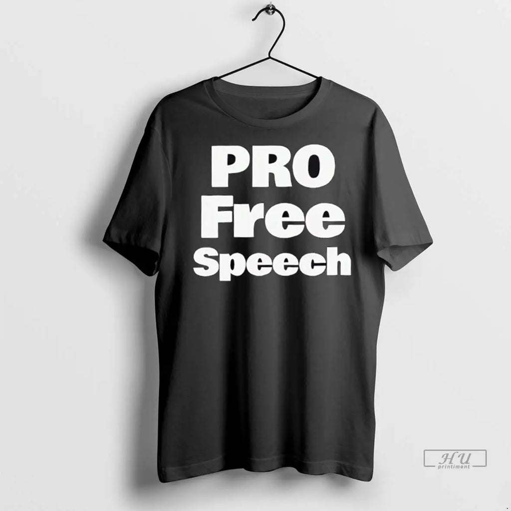 Trending Pro Free Speech Bold Text T Shirt