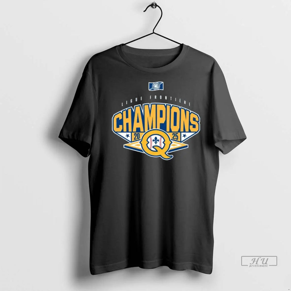 Trending Quebec Capitales 2025 Ligue Frontiere Champions Logo T Shirt