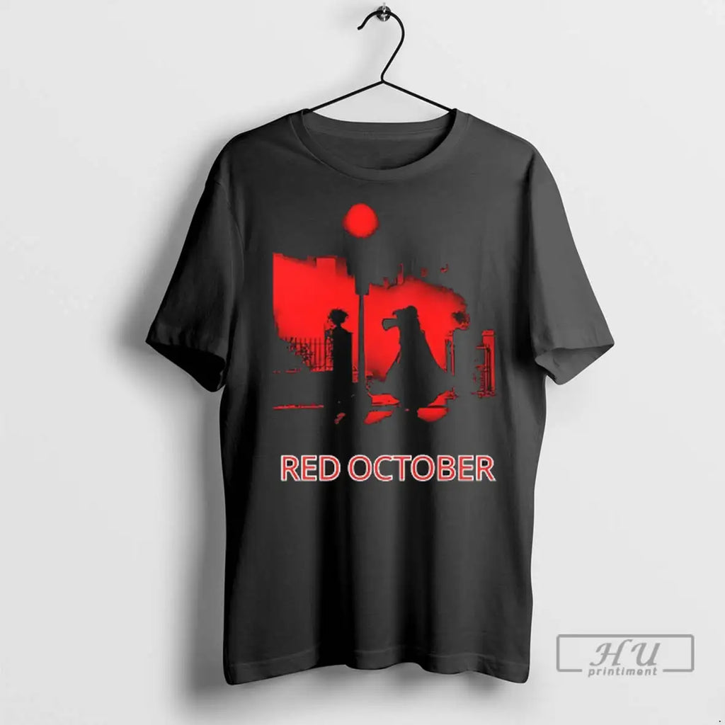 Trending Red October Phillie Phanatic Philadelphia Phillies Silhouette T Shirt