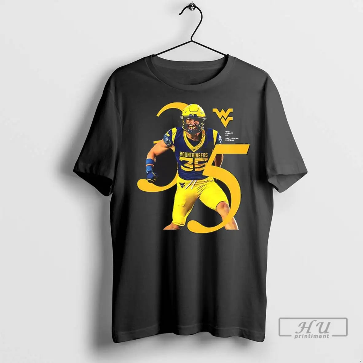Trending Reid Carrico Number 35 West Virginia Mountaineers Football Breakthrough T Shirt