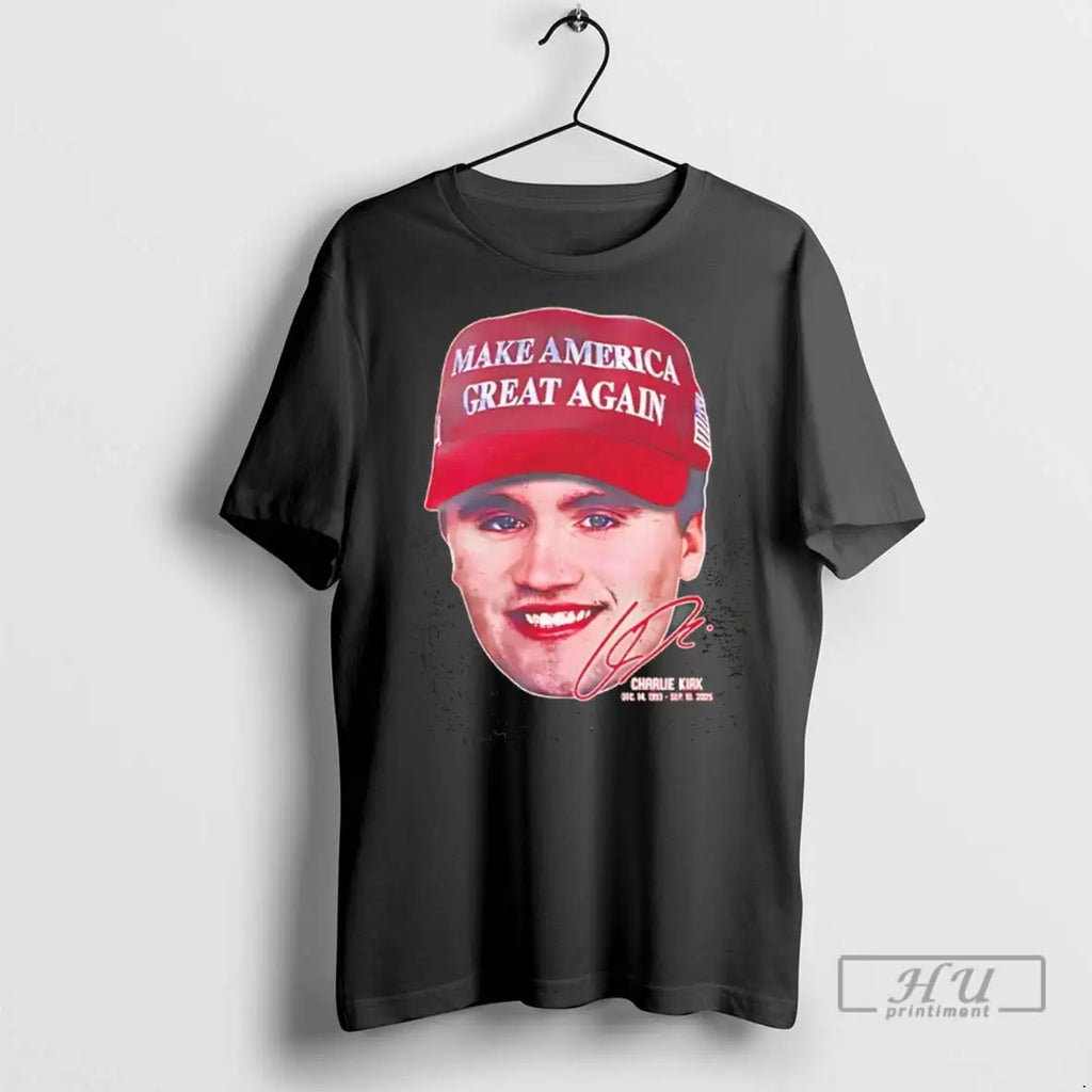 Trending Rest In Peace Charlie Kirk 2025 Signature Tee T Shirt