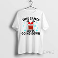 Trending Santa Claus This Santa Loves Going Down Merry Christmas Premium T Shirt Sweater