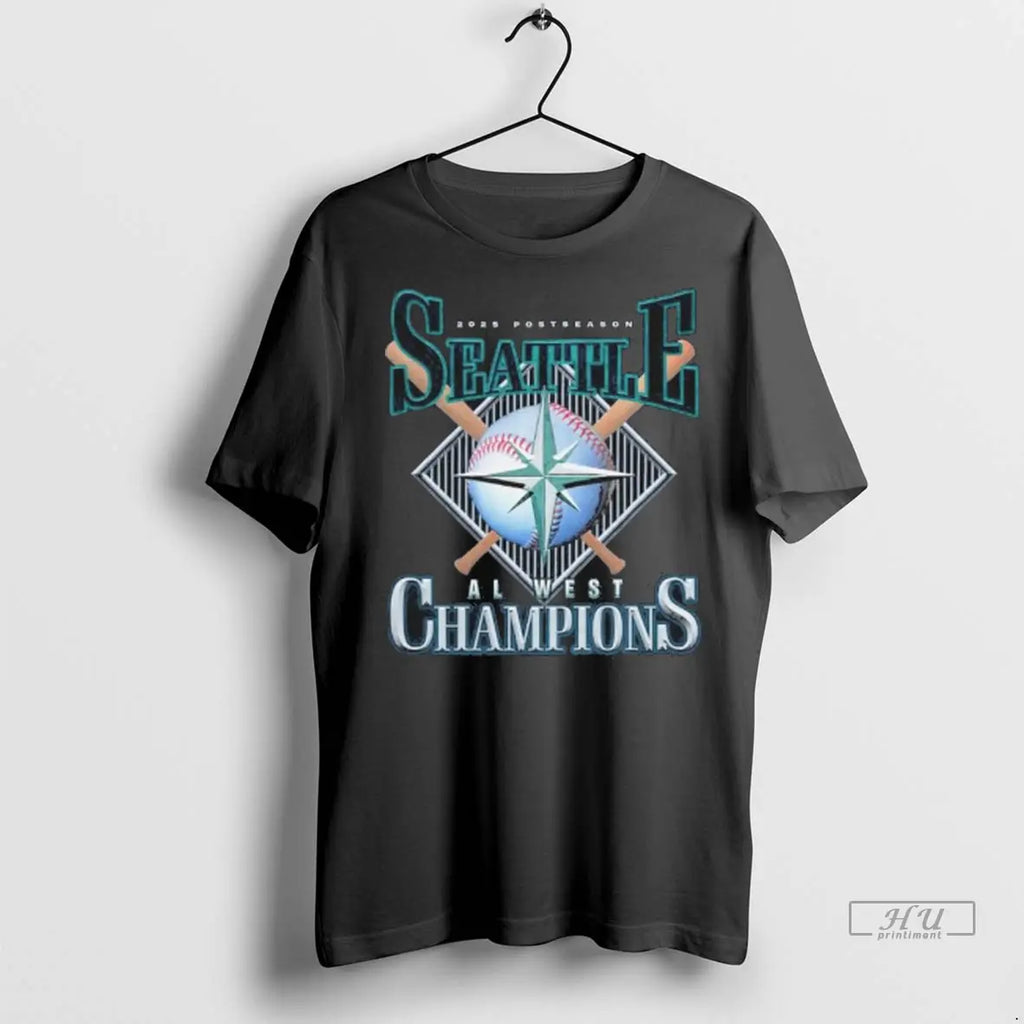 Trending Seattle Al West Champion 2025 Postseason T Shirt