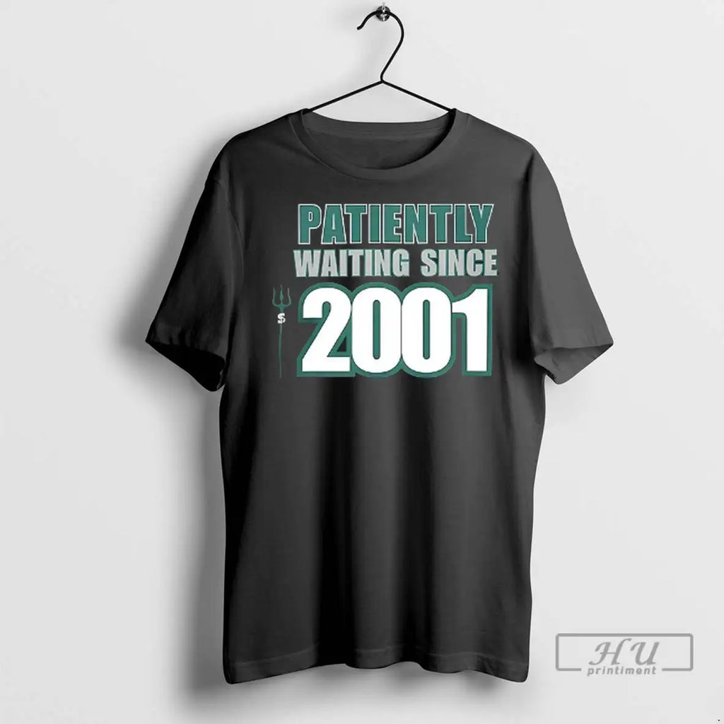 Trending Seattle Mariners Patiently Waiting Since 2001 Al West Baseball T Shirt
