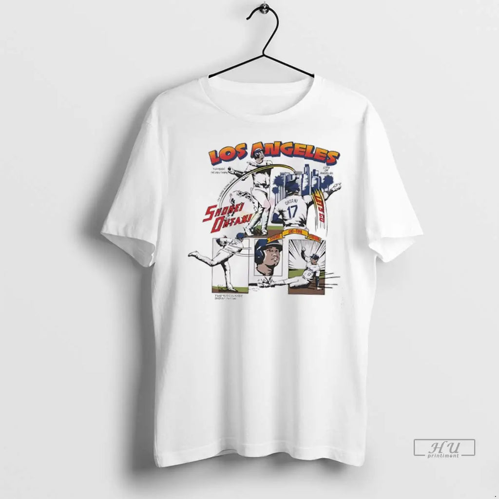 Trending Shohei Ohtani Los Angeles D Comic Graphic T Shirt