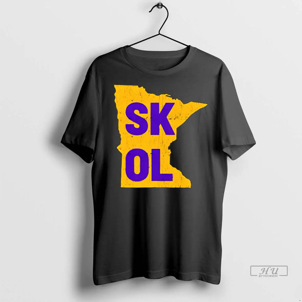 Trending Skol Minnesota Vikings Map T Shirt