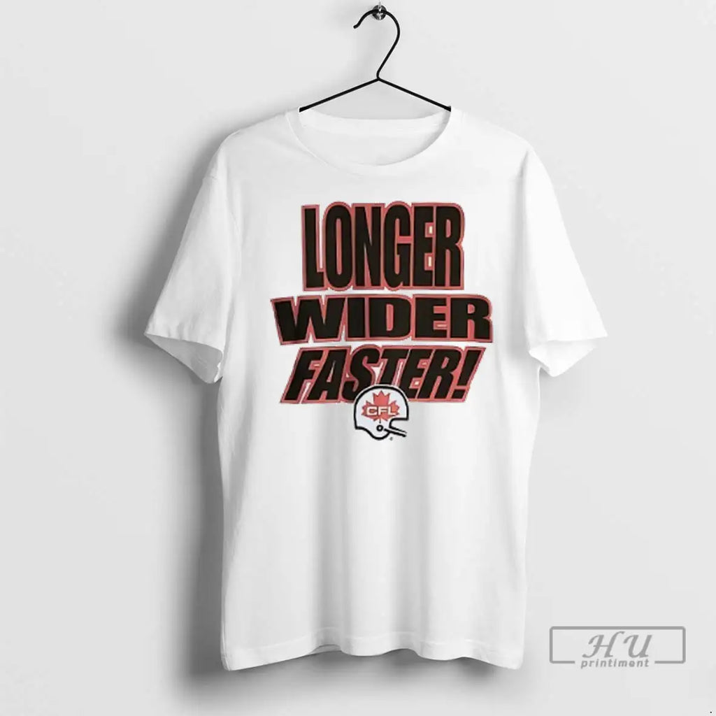 Trending Starter Cfl Longer Wider Faster 1996 T Shirt