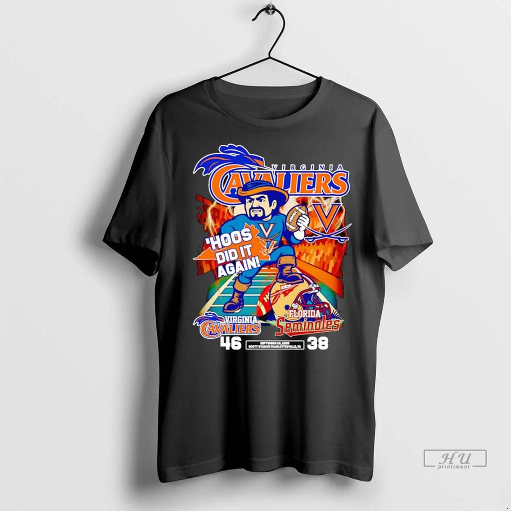 Trending Virginia Cavaliers Hoos Did It Again Beat Florida Seminoles T Shirt