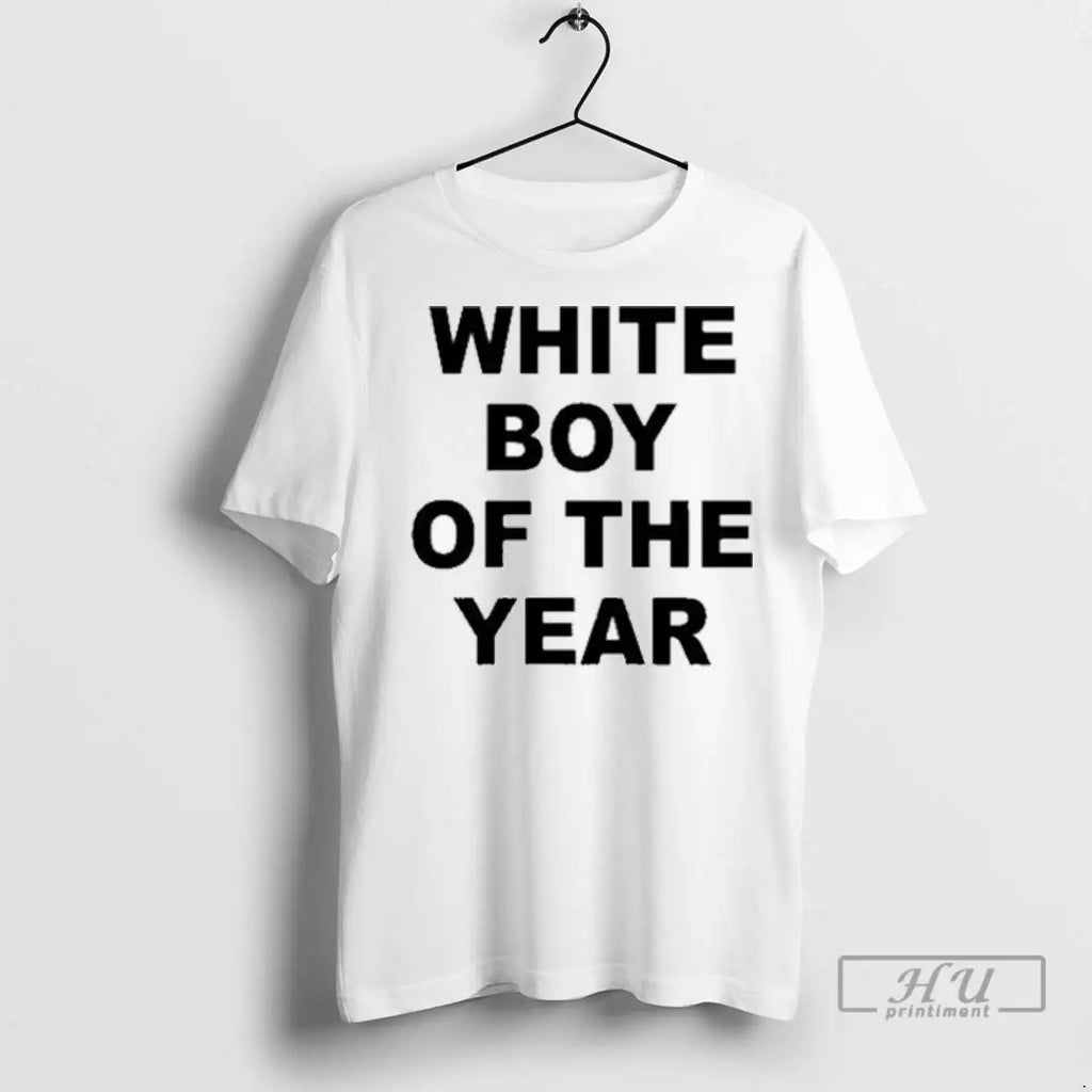 Trending White Boy Of The Year Grey 2025 T Shirt