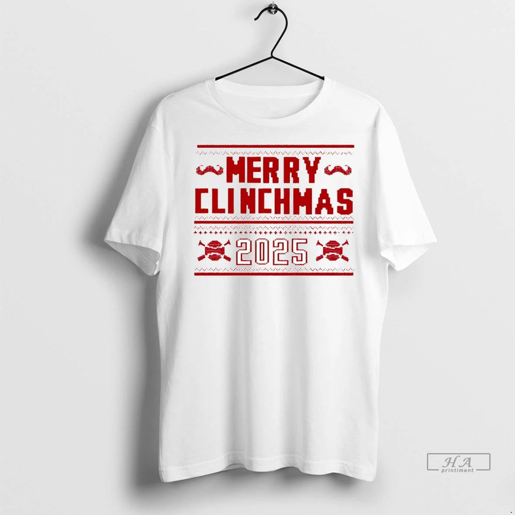 Trendy Cincinnati Reds Merry Clinchmas 2025 Christmas Shirt Sweater