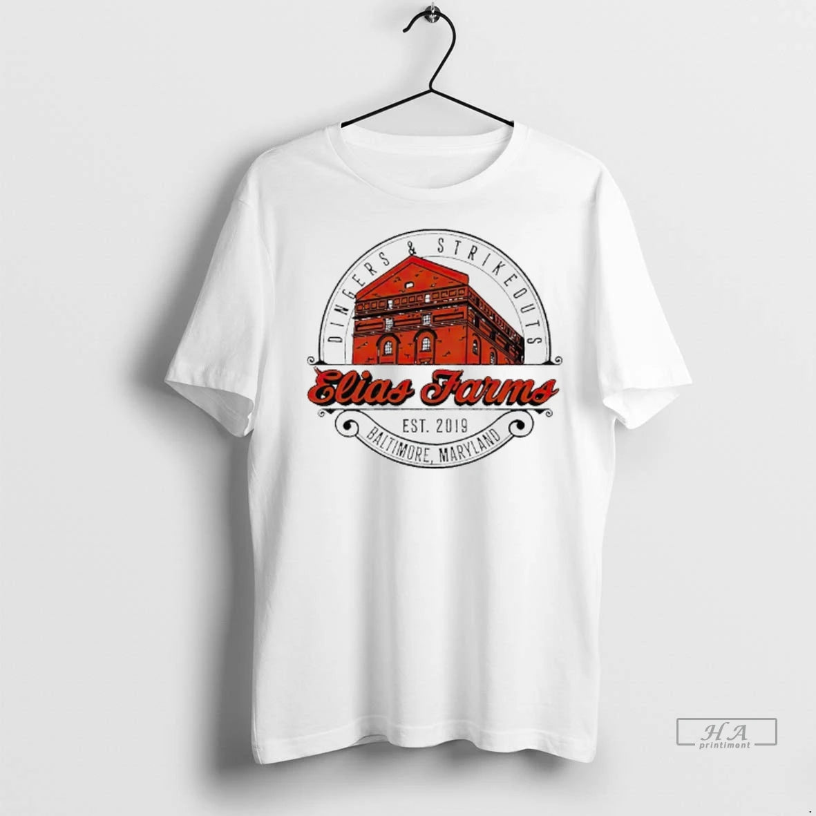 Trendy Dingers Strikeout Elias Farms Est 2019 Baltimore Maryland Shirt Sweater