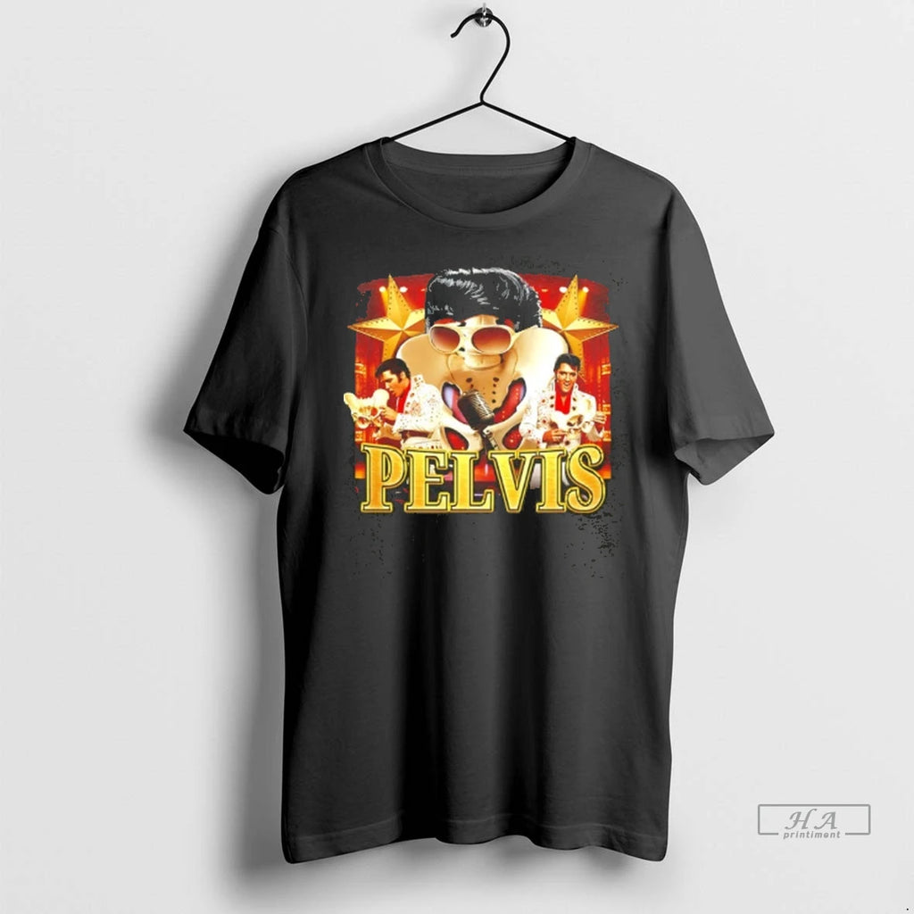 Trendy Elvis Presley Pelvis Elvis Graphic Tee Shirt Sweater