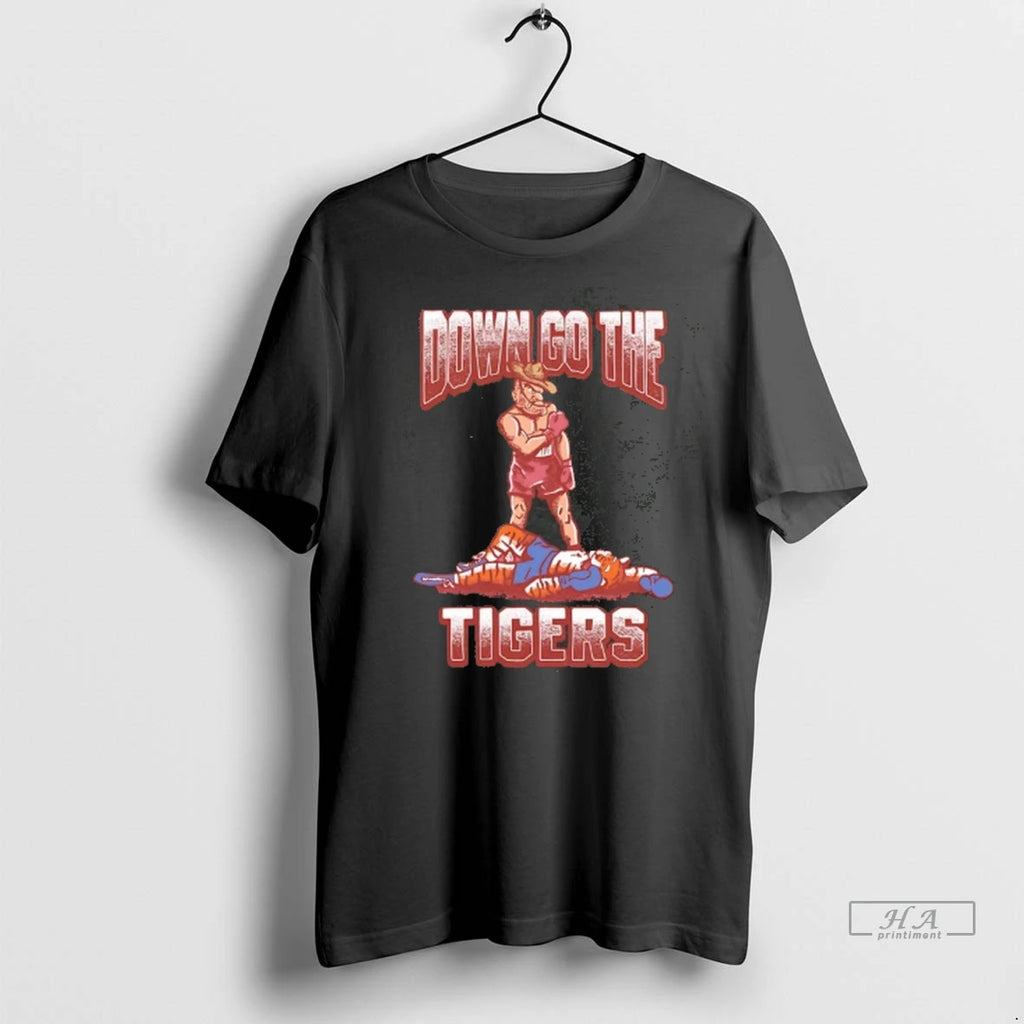 Trendy Texas Am Aggies Down Go The Auburn Tigers 2025 Mascot Tee Shirt Sweater