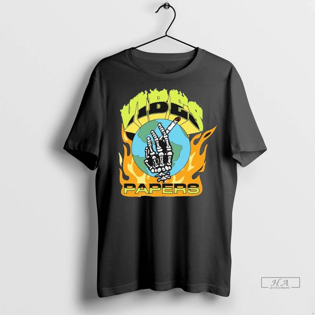 Trendy Vibes Papers Dank World Skeleton Hand Ciggarates Shirt Sweater
