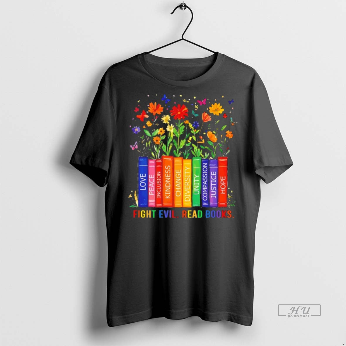 Viral Fight Evil Read Books Tee Shirt Sweater